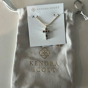 Kendra Scott Gracie Gold Cross Necklace